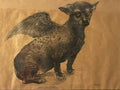 Roberto Fabelo, Carboncillo y pastel sobre Kraft