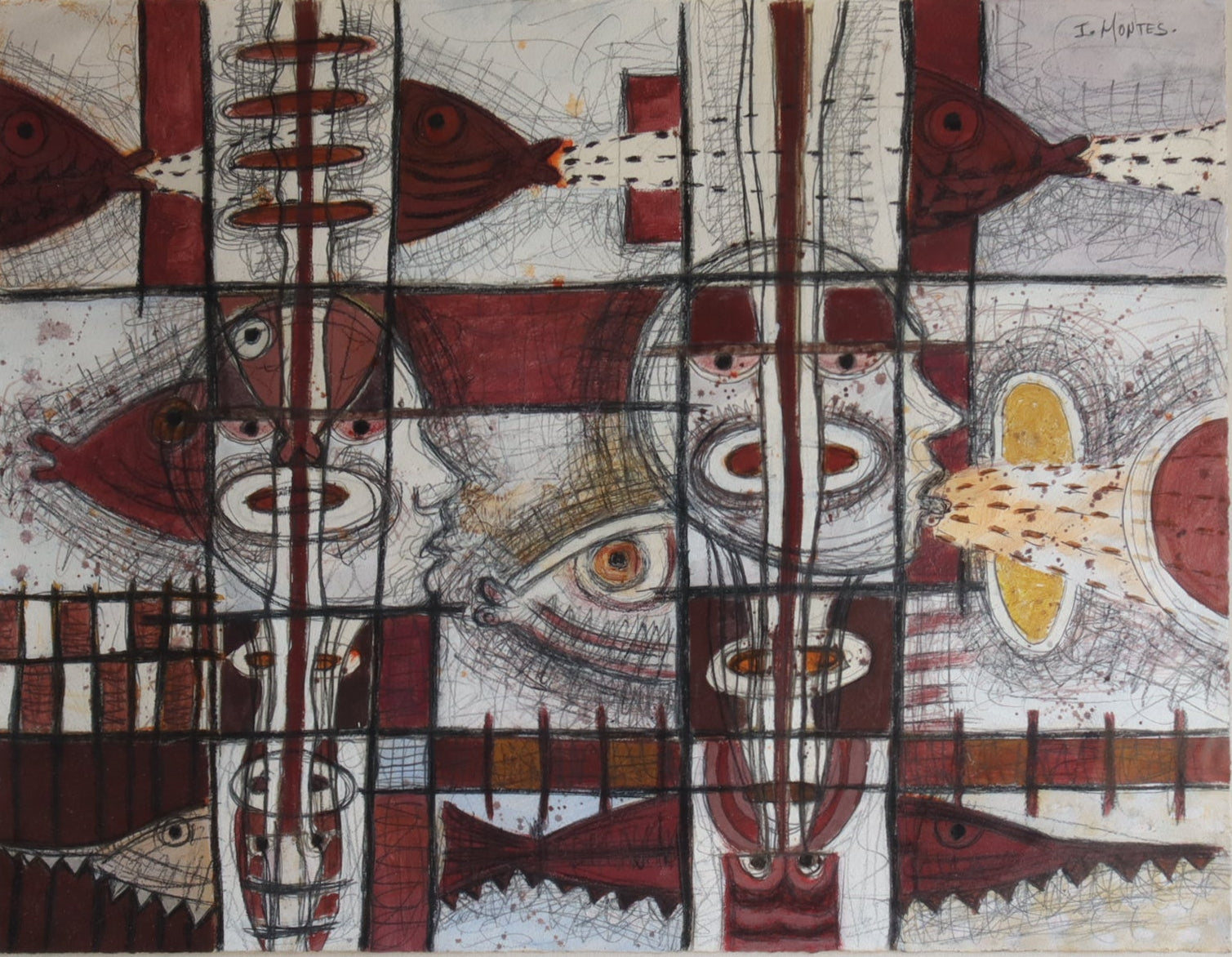 Ixrael Montes Acrilico sobre Papel