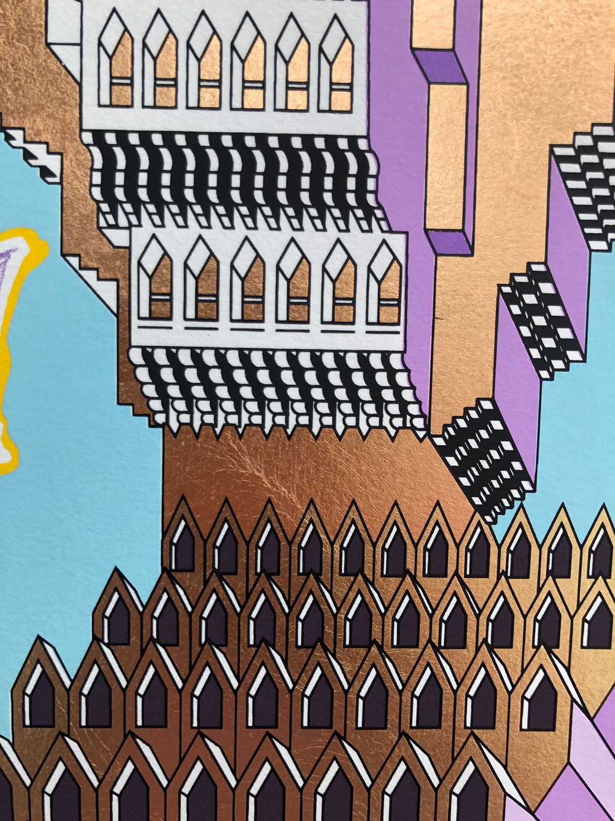Pedro Friedeberg Serigrafia Coloso de Rodas